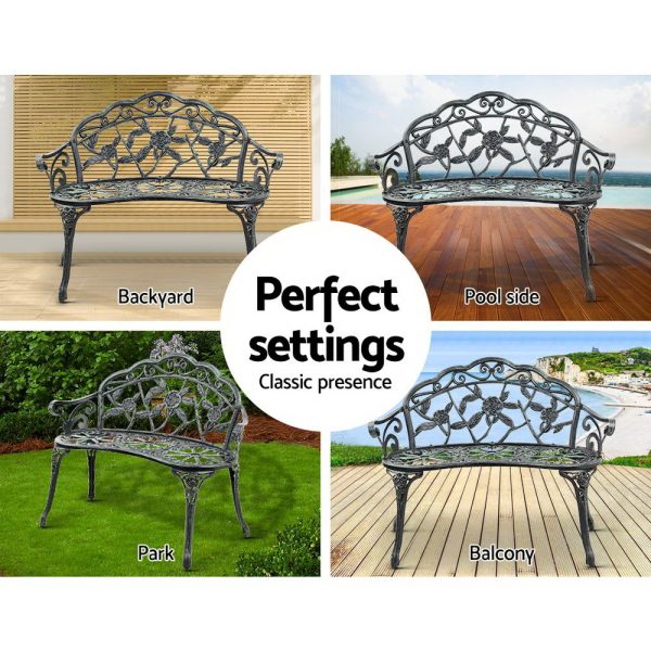 Victorian Garden Bench – Green