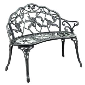 Victorian Garden Bench – Green