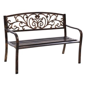 Outdoor Garden Bench – Bronze