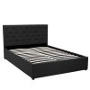 Altamont Fabric Gas Lift Bed Frame with Headboard