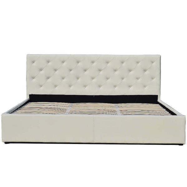 Altamont Fabric Gas Lift Bed Frame with Headboard