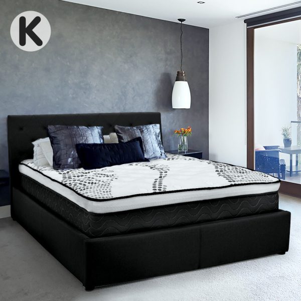 Altamont Fabric Gas Lift Bed Frame with Headboard