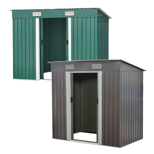 Garden Shed with Base Flat Roof Outdoor Storage