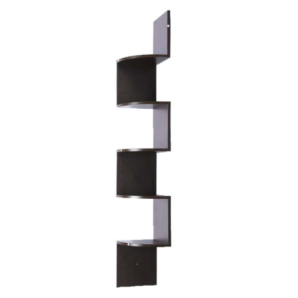 Sarantino 5-Tier Corner Wall Shelf Display Storage Shelves