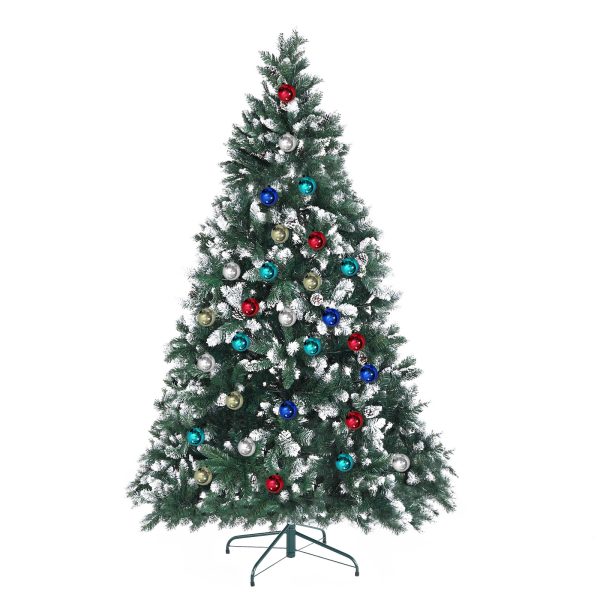 Home Ready 210cm 1290 tips Green Snowy Christmas Tree Xmas