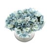 Premium Faux Hydrangea With Glass Vase (Artificial Flowering Hydrangea) 23cm