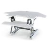 FORTIA Desk Riser Monitor Standing Stand For Corner Desk Adjustable