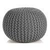 Braided Ottoman Pouffe Footstool Hand Knitted