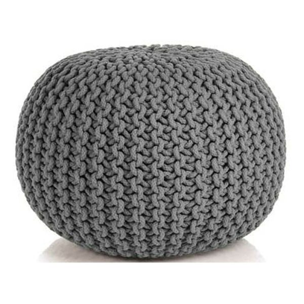 Braided Ottoman Pouffe Footstool Hand Knitted