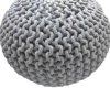 Braided Ottoman Pouffe Footstool Hand Knitted