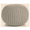 Braided Ottoman Pouffe Footstool Hand Knitted