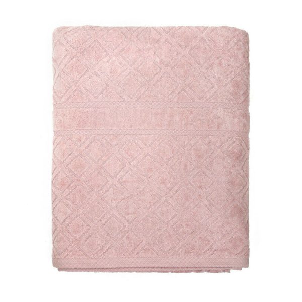 Premium Velour Diamond Design Jacquard Bath Towel