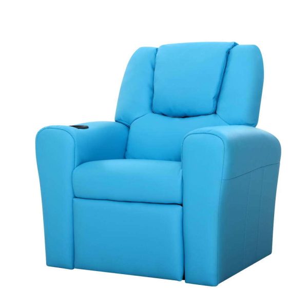 Kids Recliner Chair PU Leather Sofa Lounge Couch Children Armchair