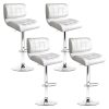 PU Leather Gas Lift Bar Stools – Chrome