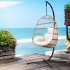 Egg Swing Chair Hammock Stand Outdoor Furniture Hanging Wicker Seat