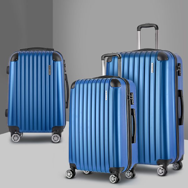 Luggage Trolley Set Travel Suitcase Hard Case Carry On Bag