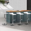PU Leather Wave Style Bar Stools