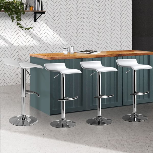 PU Leather Wave Style Bar Stools