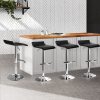 PU Leather Wave Style Bar Stools