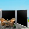 Side Awning Outdoor Blinds Sun Shade Retractable Screen BK