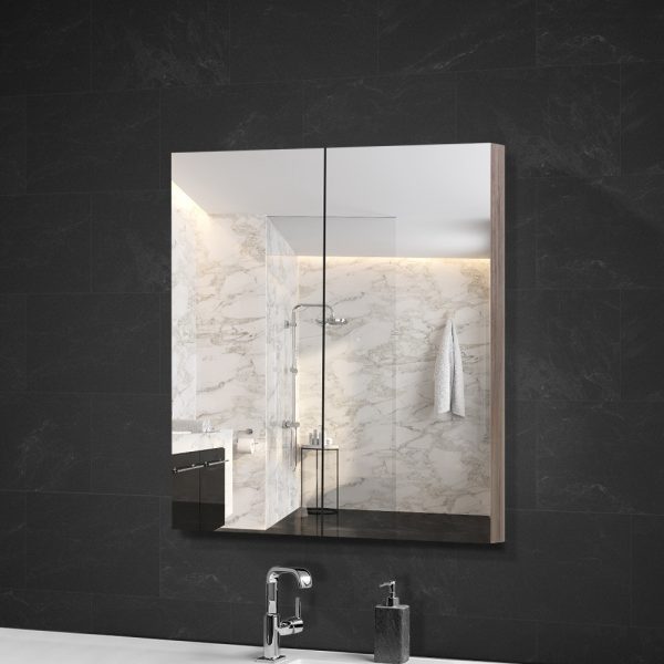 Bathroom Mirror Cabinet 600mm x720mm