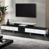 Crawley TV Cabinet Entertainment Unit Stand Wooden 160CM To 220CM Lowline Storage Drawers