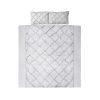 Bedding Quilt Cover Set Pinch Pleat Diamond Duvet Doona Case