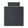 Bedding Quilt Cover Set Pinch Pleat Diamond Duvet Doona Case