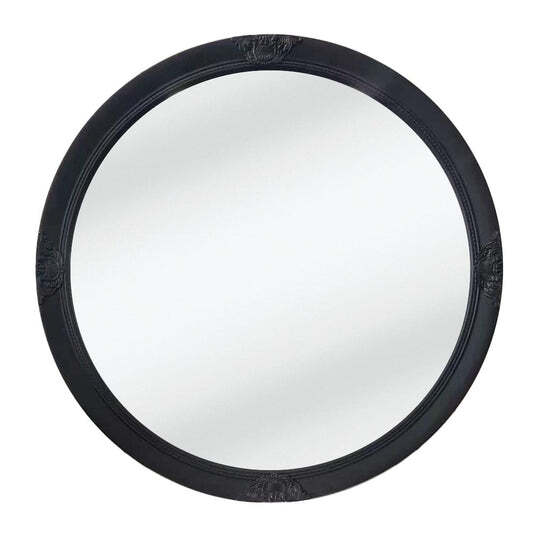 French Provincial Ornate Round Mirror