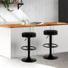 Backless PU Leather Bar Stools – Chrome