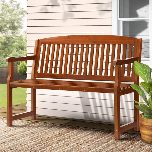 Outdoor Garden Bench Seat Wooden Chair Patio Furniture Timber Lounge