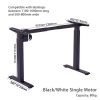 Standing Desk Height Adjustable Sit Stand Motorised Black Dual Motors Frame