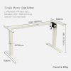 Standing Desk Height Adjustable Sit Stand Motorised Grey Dual Motors Frame
