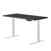 Standing Desk Height Adjustable Sit Stand Motorised White Dual Motors Frame