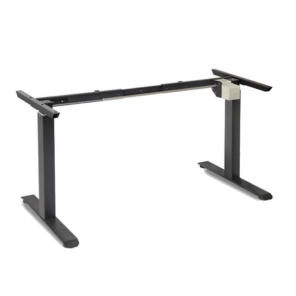 Standing Desk Height Adjustable Sit Stand Motorised White Dual Motors Frame