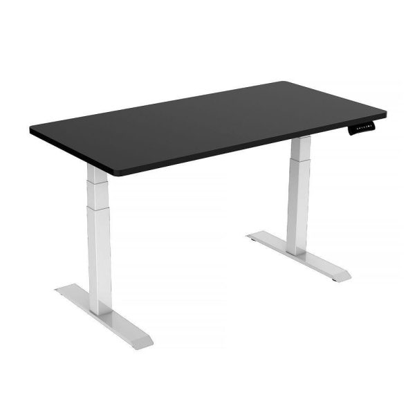 Standing Desk Height Adjustable Sit White Stand Motorised Dual Motors Frame