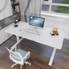 Standing Desk Height Adjustable Sit White Stand Motorised Dual Motors Frame