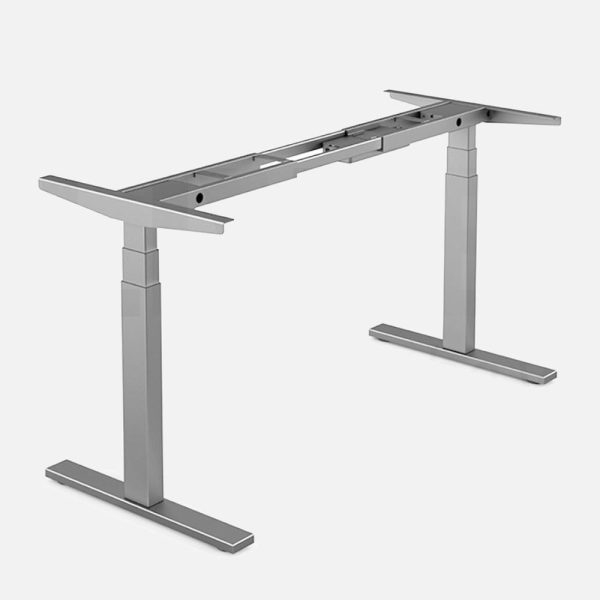 Standing Desk Height Adjustable Sit Stand Motorised Single Black Motor Frame Top