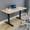 Standing Desk Height Adjustable Sit Stand Motorised Single Black Motor Frame Top
