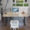 Standing Desk Height Adjustable Sit Black Stand Motorised Black Single Motor Frame Top