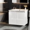 Vanity Unit Basin Cabinet Storage Bathroom Wall Mounted Ceramic 600mm