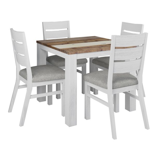 Dining Set Table Chair Solid Acacia Wood Timber – Multi Color