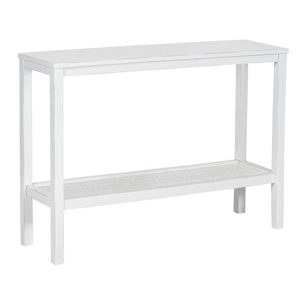 Jasmine Console Hallway Entry Table 110cm Mindi Timber Wood Rattan