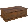 Lamp Table Solid Pine Wood Coffee Side Desk Sofa End – Dark Brown