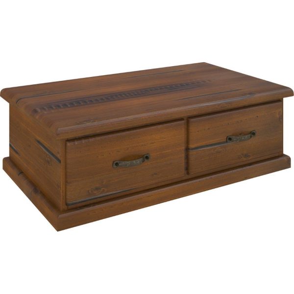 Lamp Table Solid Pine Wood Coffee Side Desk Sofa End – Dark Brown
