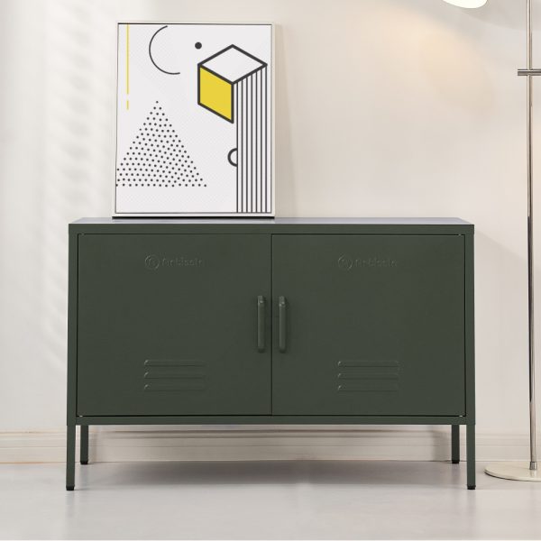 Buffet Sideboard Locker Metal Storage Cabinet