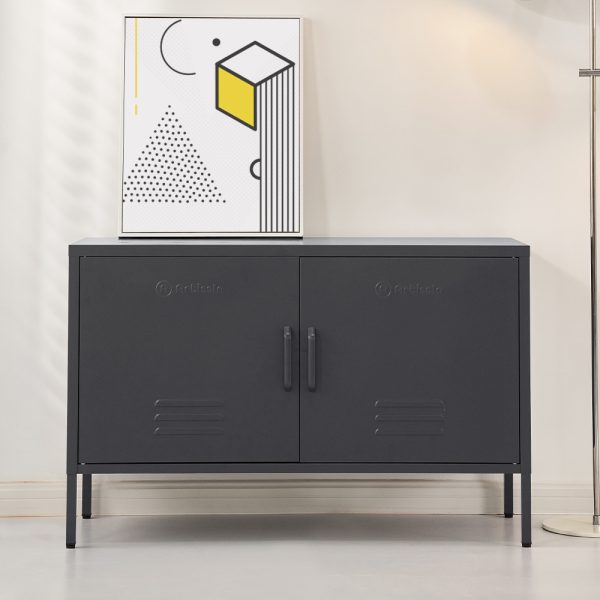 Buffet Sideboard Locker Metal Storage Cabinet