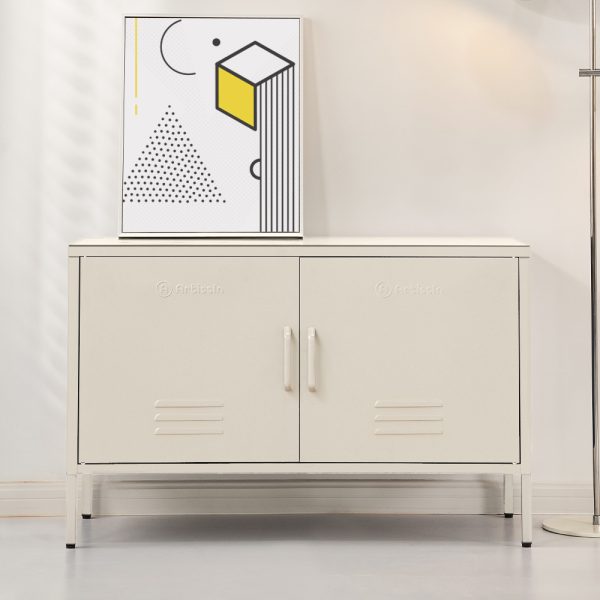 Buffet Sideboard Locker Metal Storage Cabinet