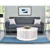 Swampscott Wooden Round Side Table Sofa End Tables