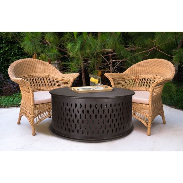 Swampscott Wooden Round Side Table Sofa End Tables